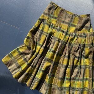 Marc by Marc Jacobs Plaid Midi Skirt